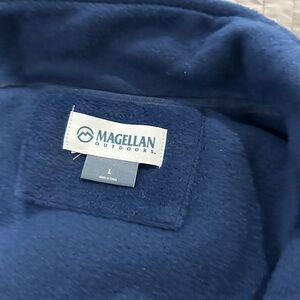 Magellan Outdoors Navy Fleece Pullover